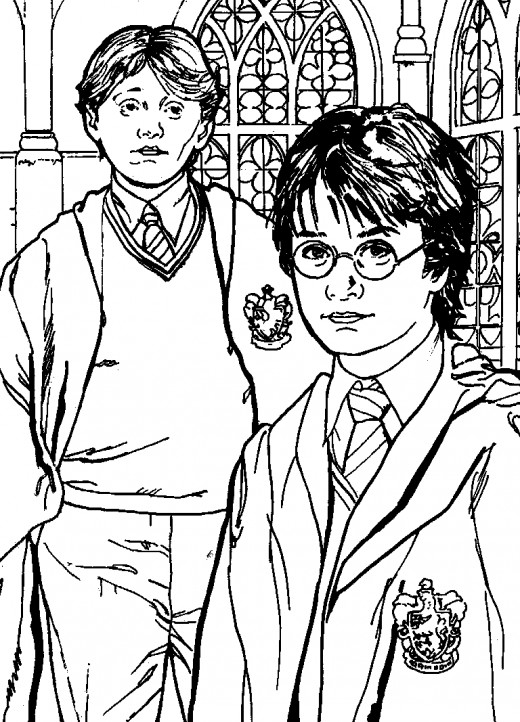 Fun Coloring Pages: Harry Potter Coloring Pages