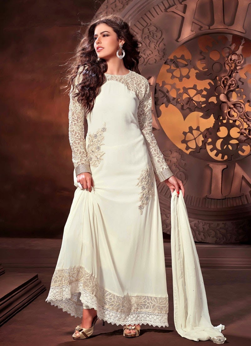 white long salwar