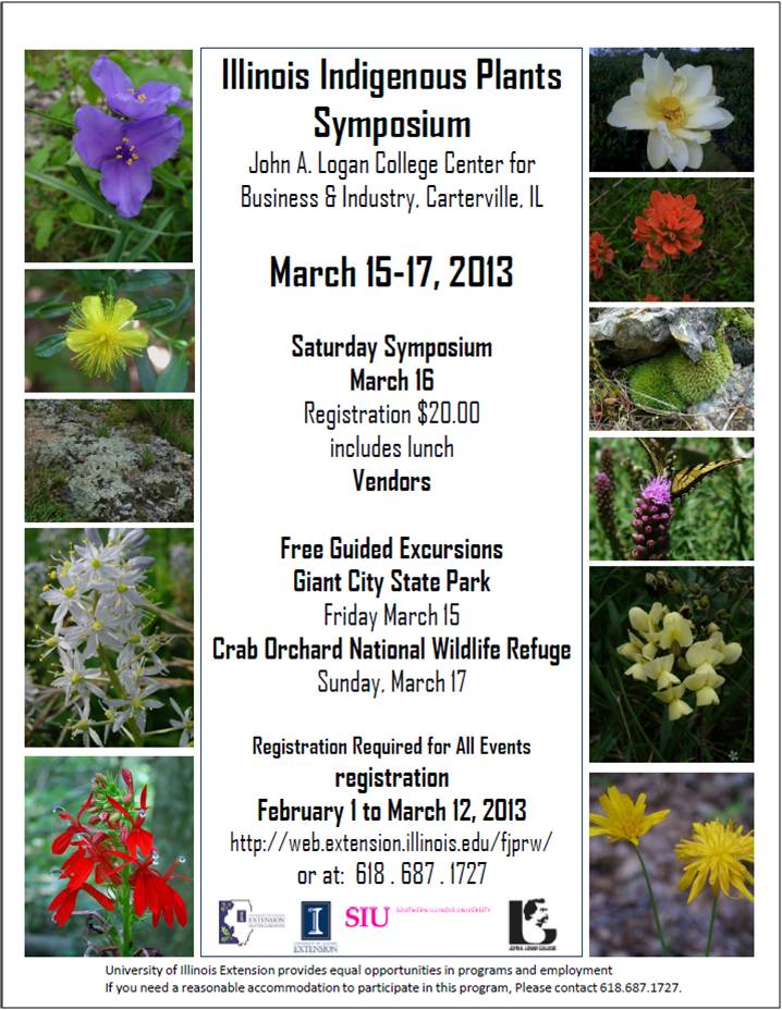 Illinois Invasive Species Awareness Month Southern Illinois Indigenous Plant Symposium March