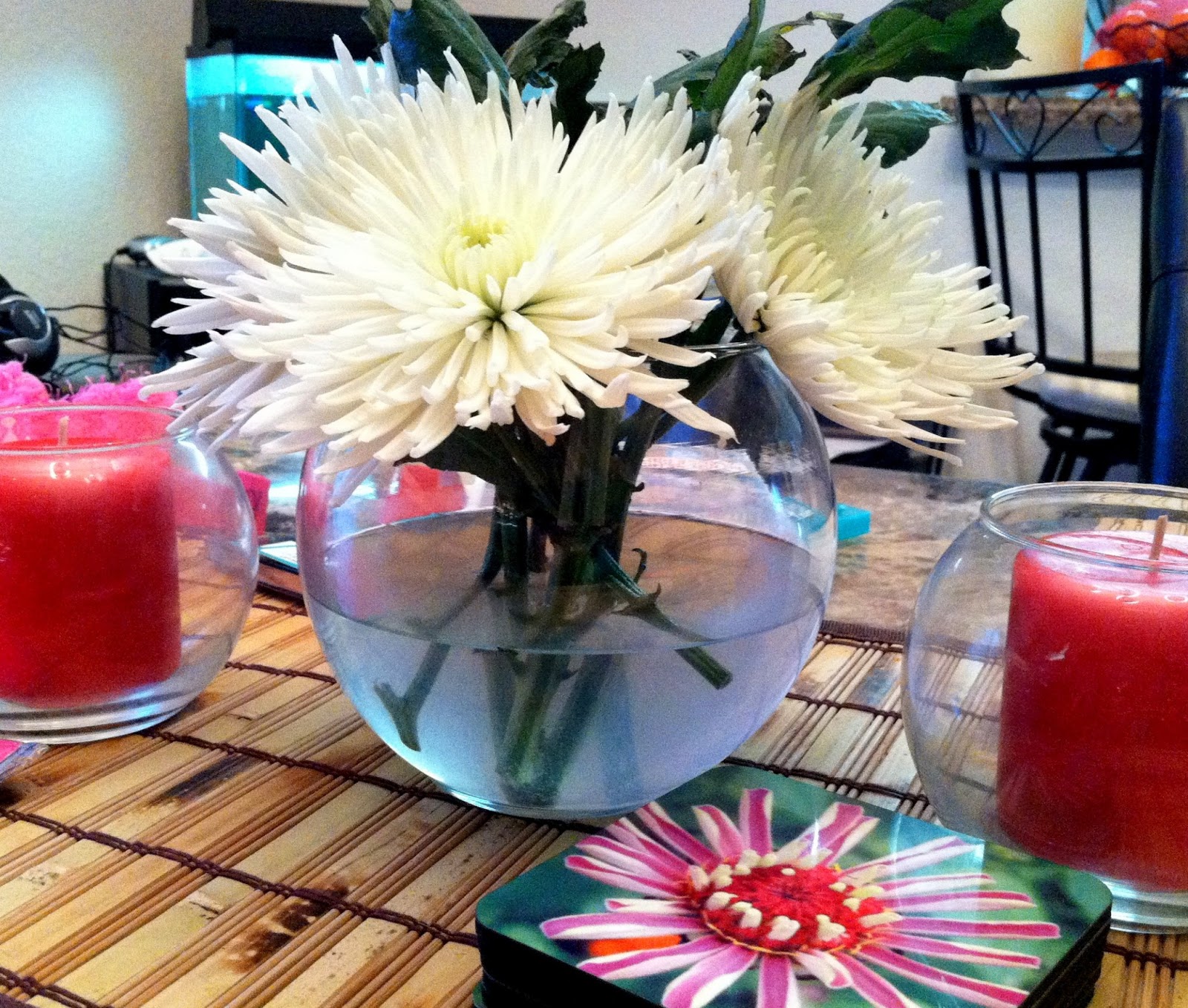 Home & Garden Fishbowl Flower Vase