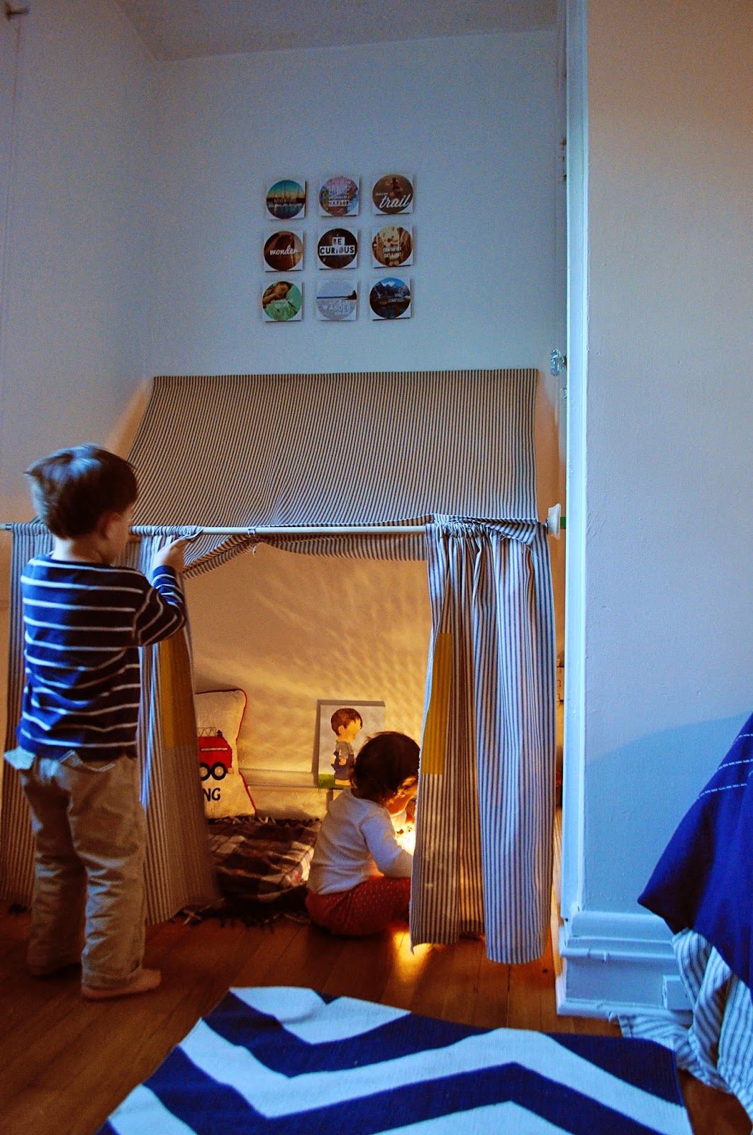 Ducklings In A Row Hair + DIY Tutorials Indoor Tent HowTo