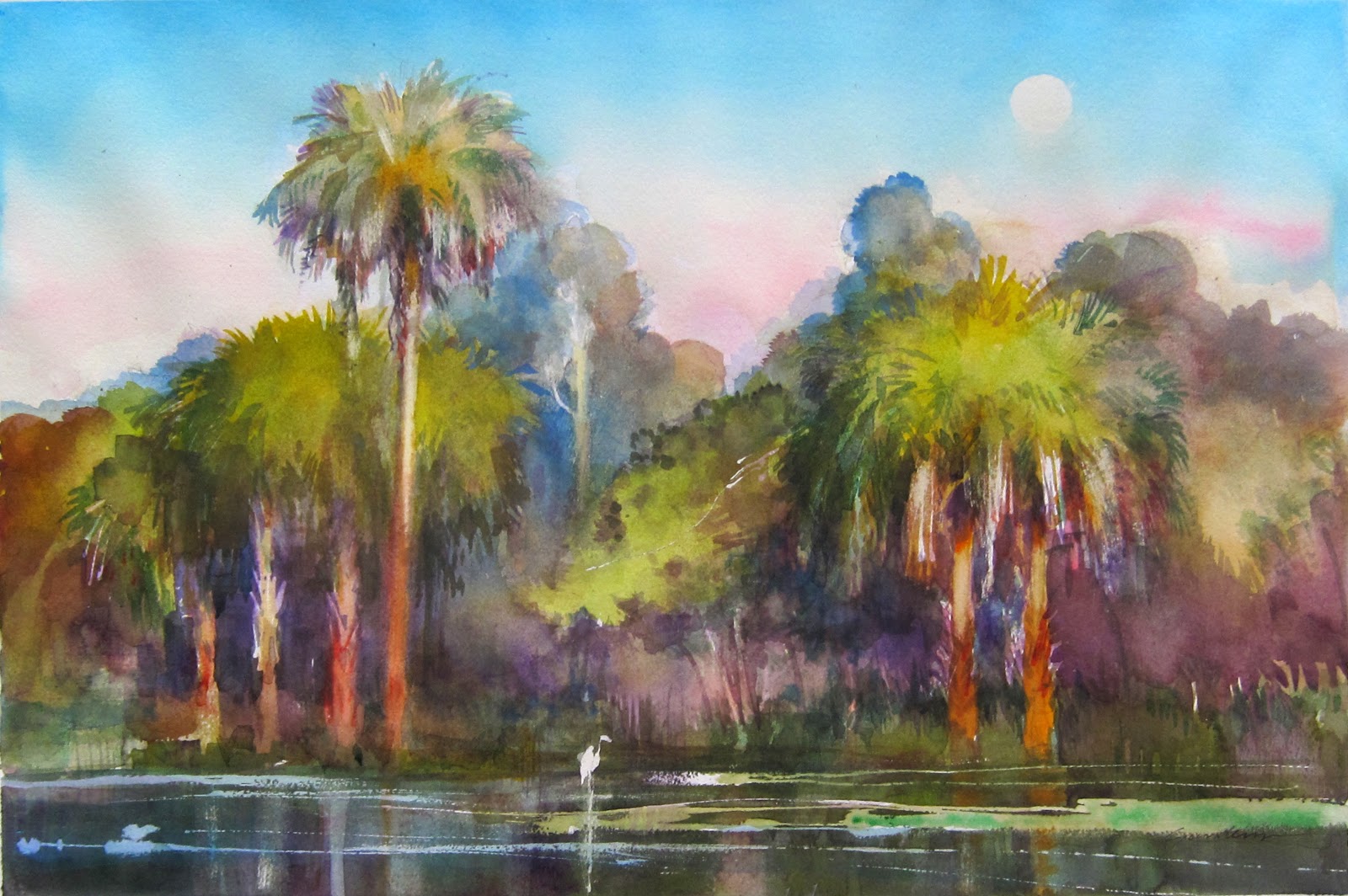 Classic Realism Florida Watercolor Paintings