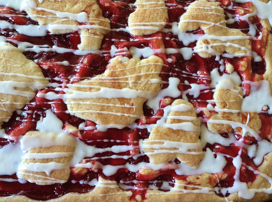 Hollyhocks & Honeybees Cherry Bar Cookie