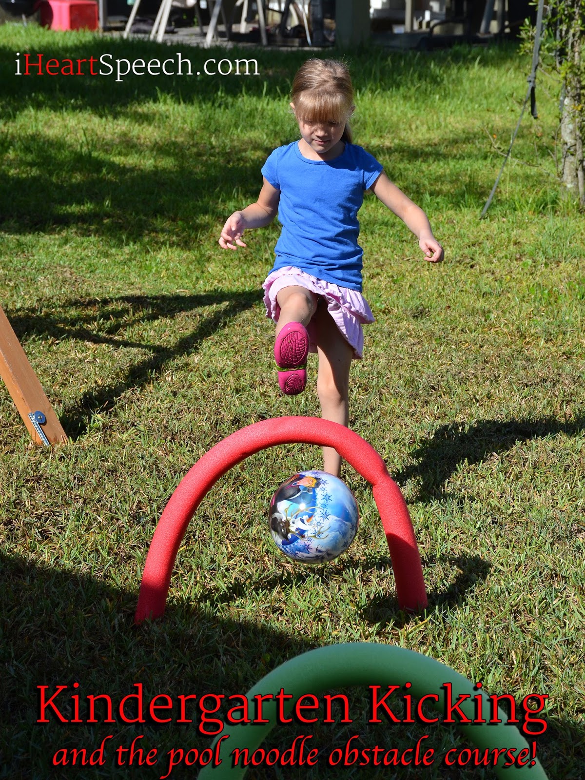 Kindergarten Kicking and the Pool Noodle Obstacle Course