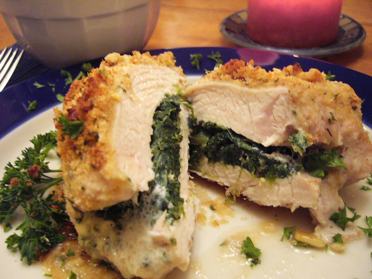 Chicken with spinach feta cheese vegetables recipe CookOFood