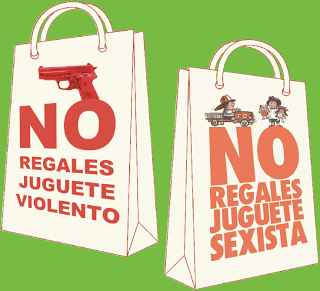 No al juguete bélico y sexista