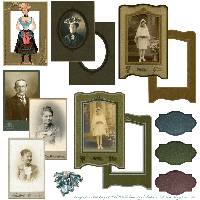 EKDuncan My Fanciful Muse EKD "Old World Charm" Digital Scrapbook