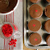 Milk Chocolate Glaze on Chocolate Ganache Cupcakes | Giant Heart Sprinkles & Giant Heart Valentine's