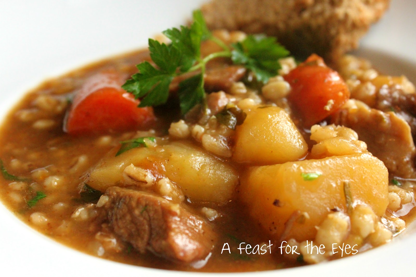 A Feast for the Eyes Guinness Irish Lamb Stew & Irish Brown Soda Bread