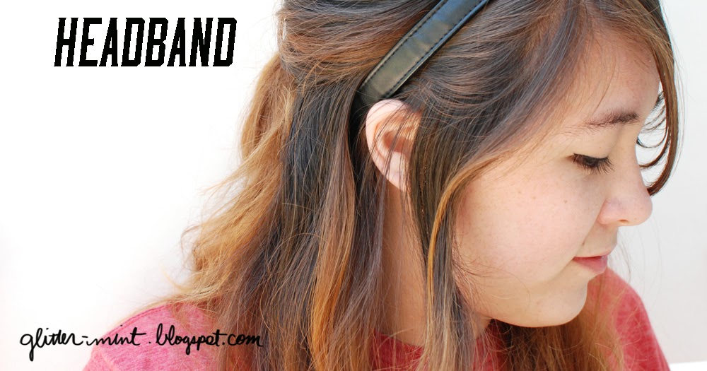 Glitter Mint Purse Strap Headband