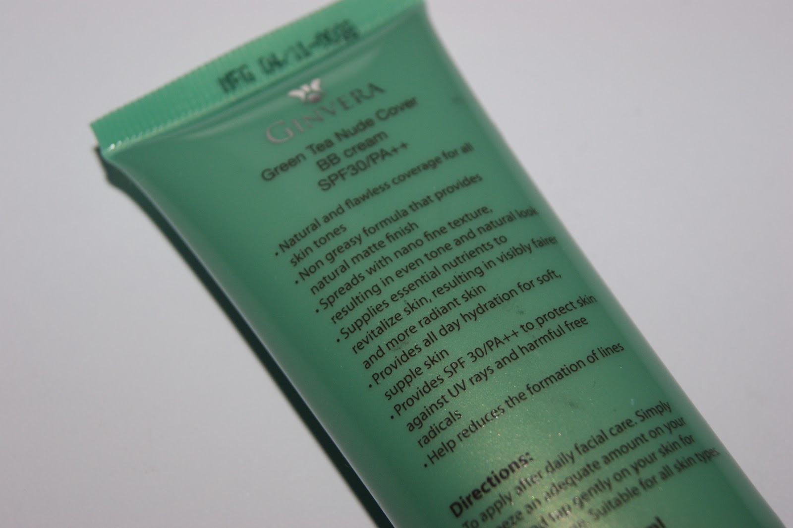 Review: Ginvera Green Tea Exfoliating Marvel Gel and BB 