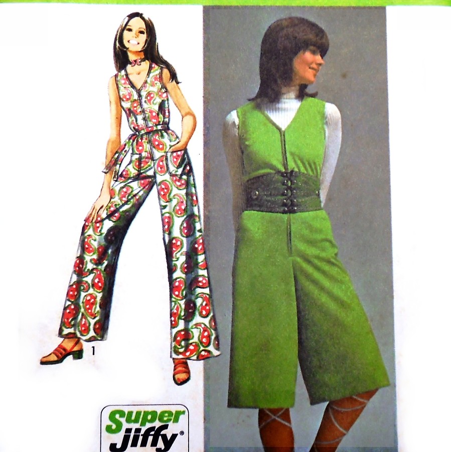 7614 Vintage Simplicity Sewing Pattern Misses Jiffy Unlined Jacket Pants UNCUT