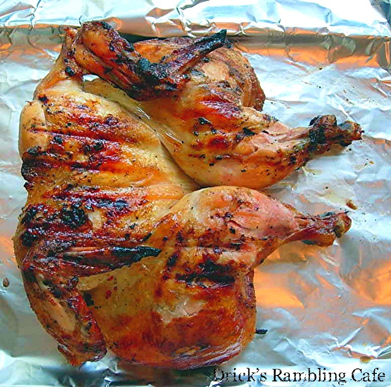 Roasted Chicken for the Grill Drick's Rambling Cafe
