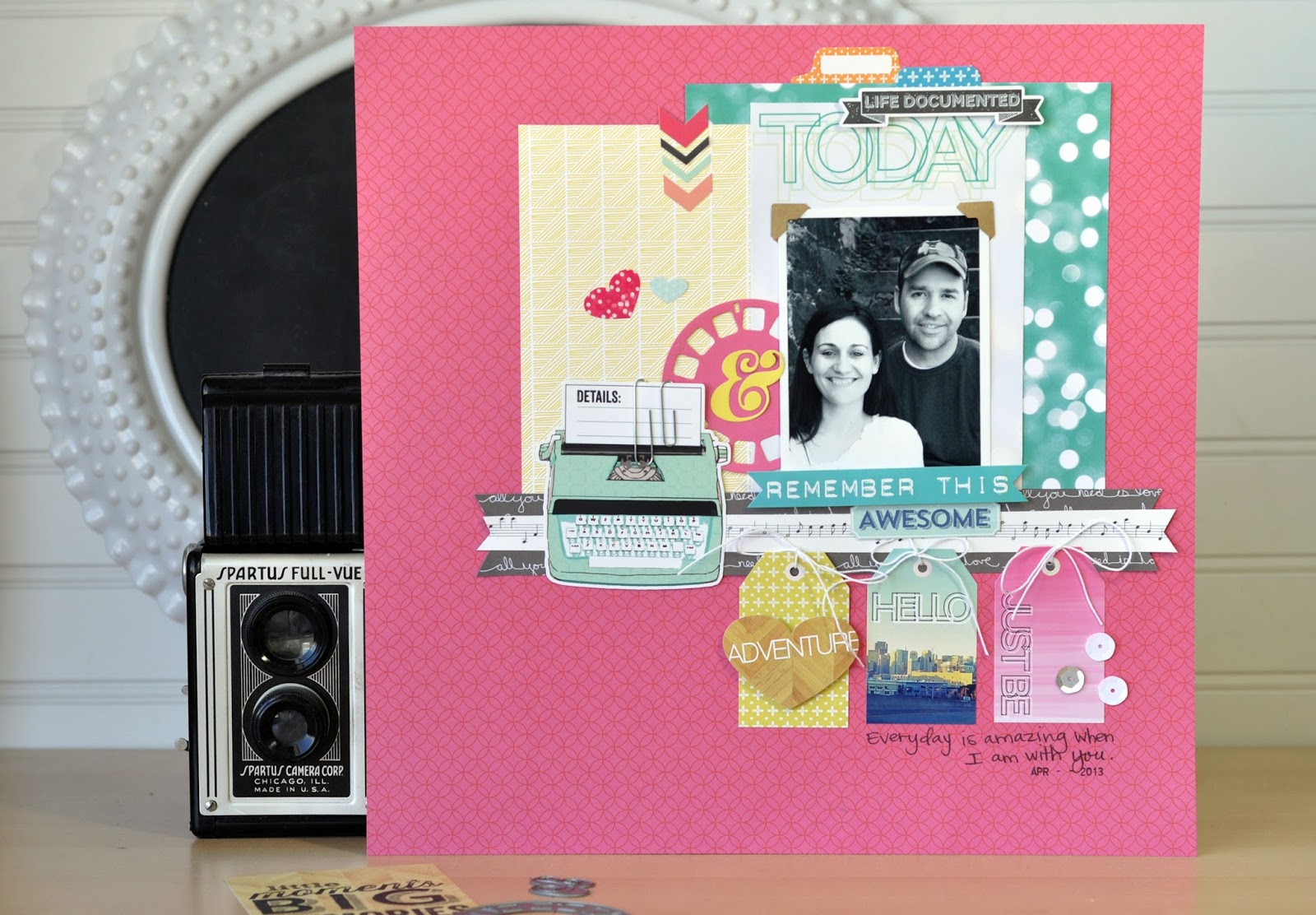EP TV Scrapbooking Process Video Today Layout Jen Gallacher