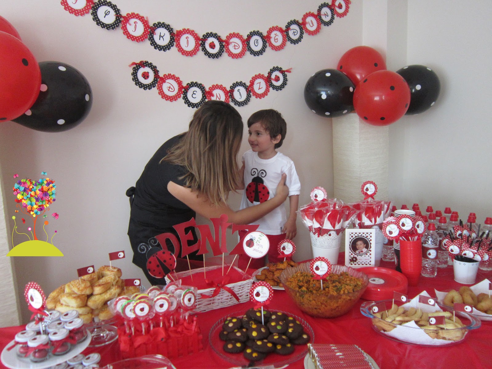 Hayal Tasarım Atölyesi DENİZ�İN UĞUR BÖCEĞİ TEMALI DOĞUM GÜNÜ PARTİSİ