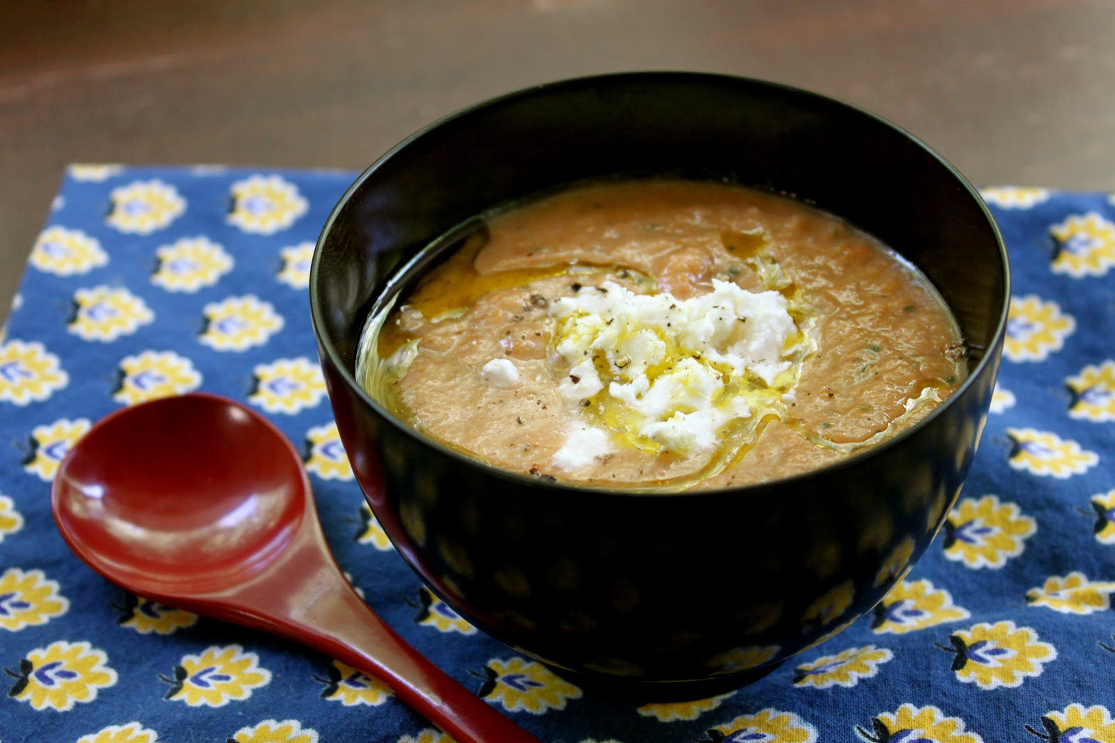 Domestic Divas Blog: Chilled Gazpacho Soup with Feta