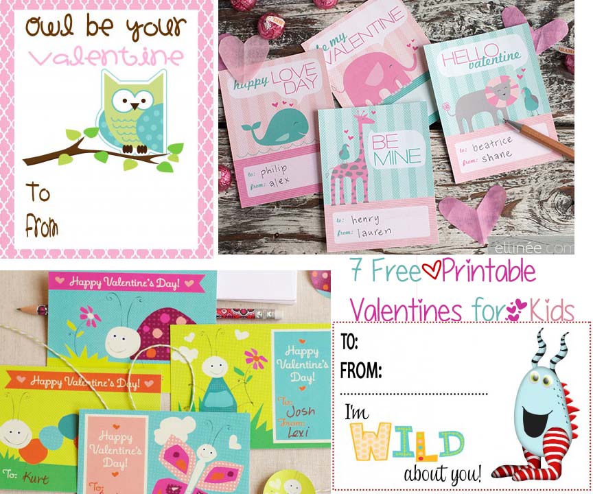 Mommy Hints: 7 Free Printable Valentine's Day Cards for Kids to Take to