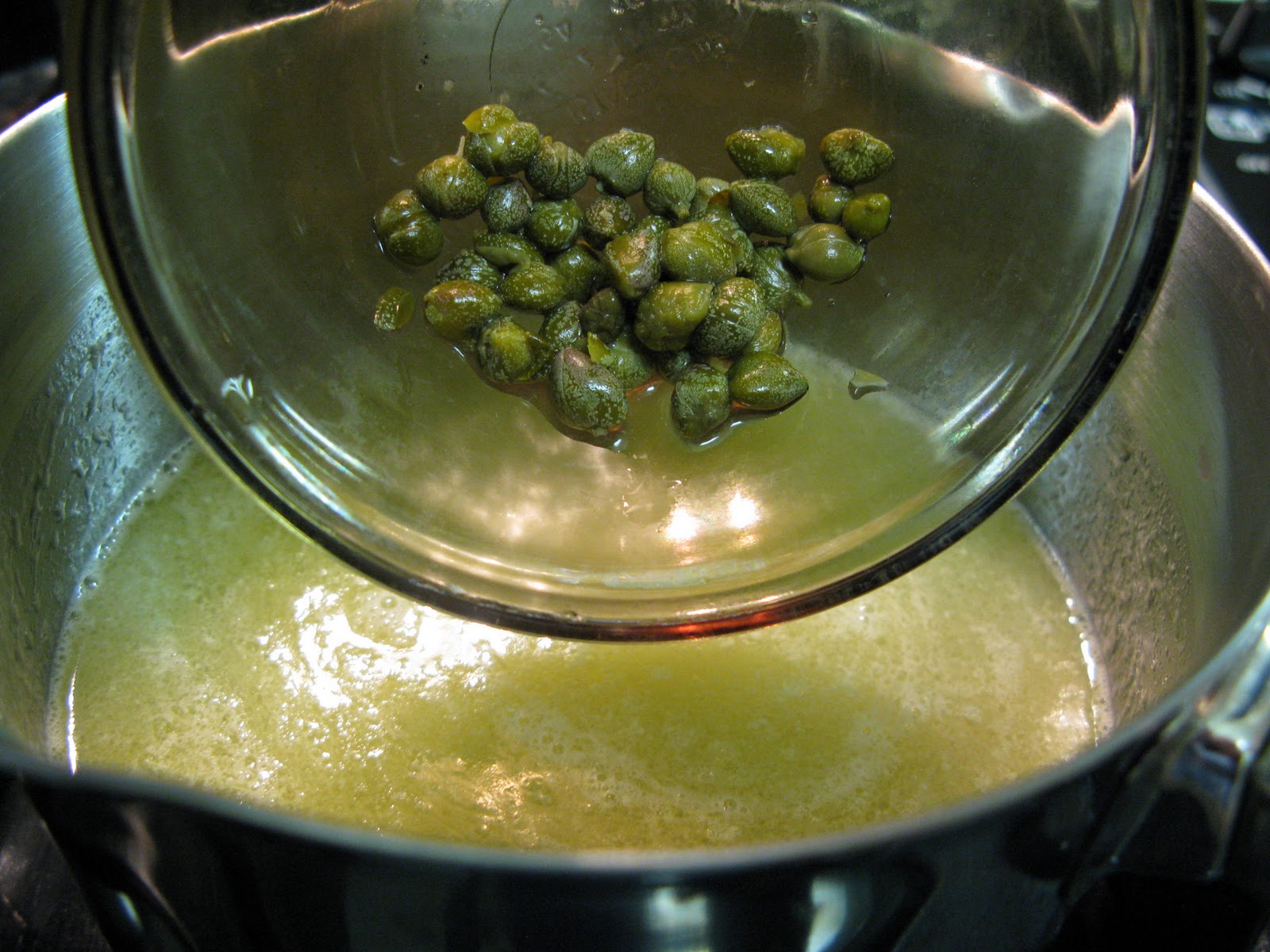 Cépage et Cuisine Lemon Caper Beurre Blanc Sauce Divine!