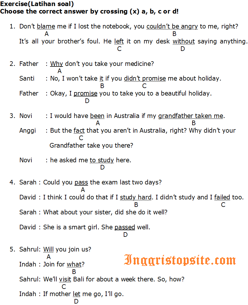 Latihan UN Bahasa Inggris SMK Error Recognition