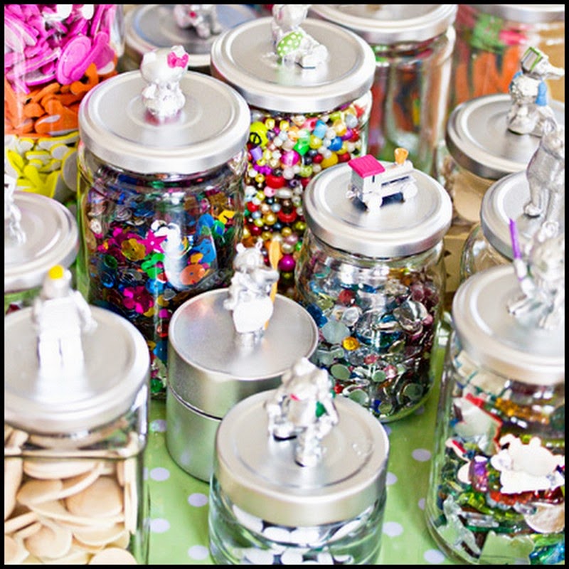 Dollar Store Crafter DIY Storage Jars