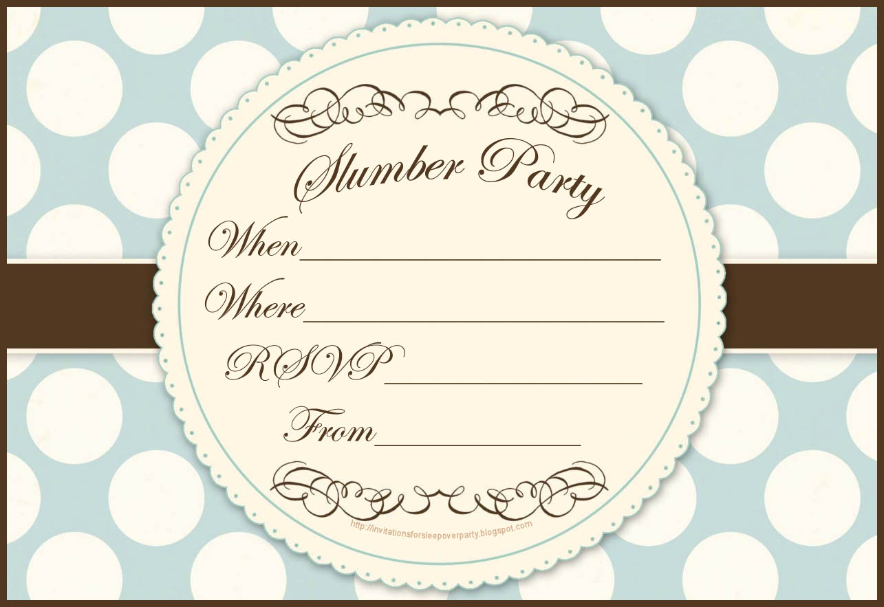 invitations for sleepover party cute sleepover invitations printable