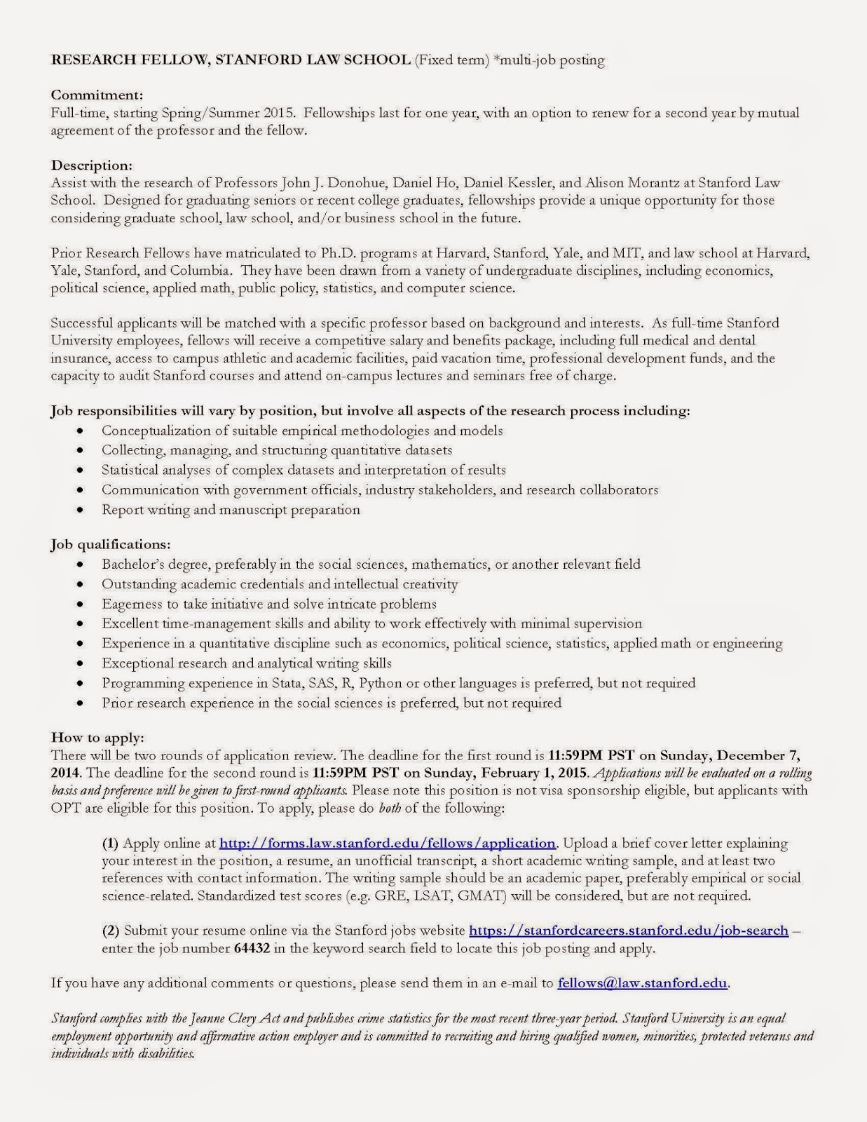 Ccjs Undergrad Blog Full Time Research Fellows Position