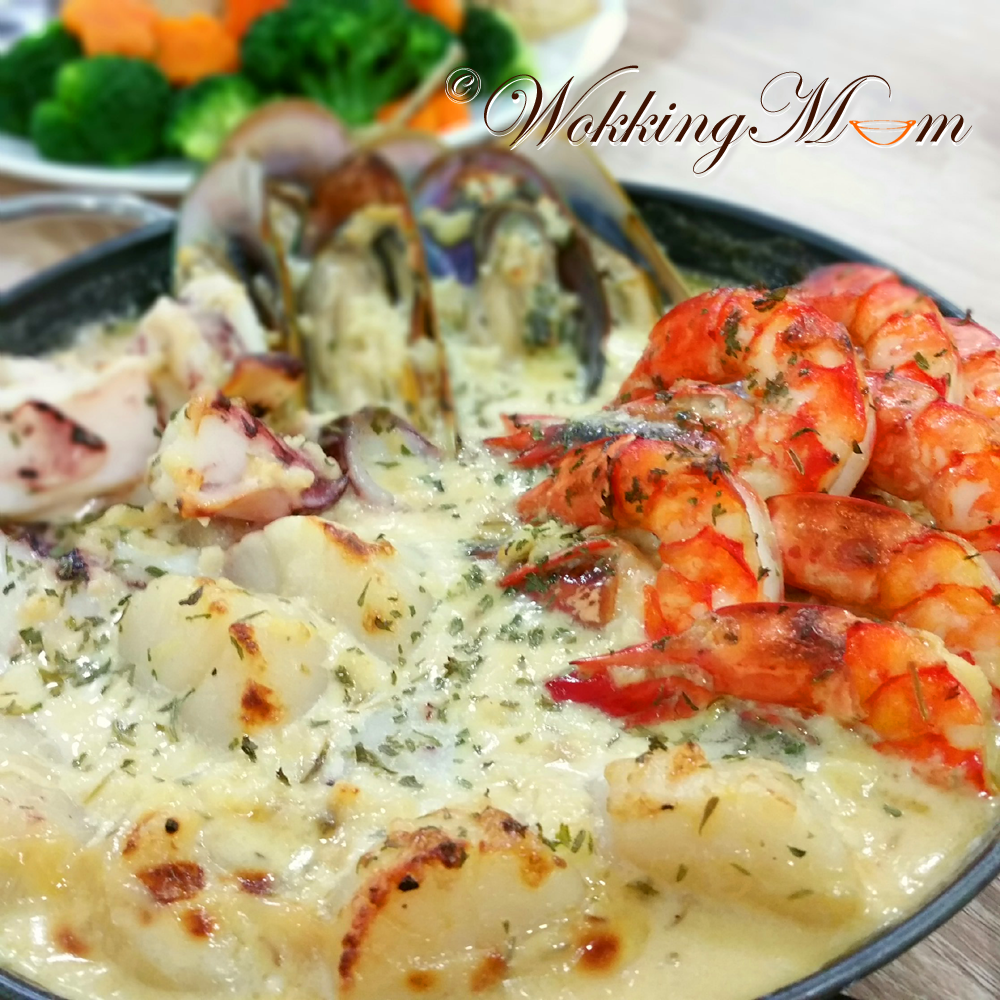 Let's get Wokking! Seafood Platter in Cream Sauce Singapore Food