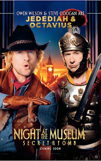 Owen Wilson and Steve Coogan Night at the Museum Secret of the Tomb poster