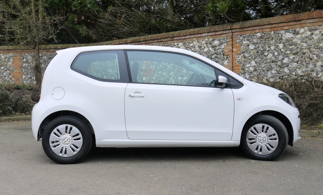 Volkswagen Up BlueMotion from the side