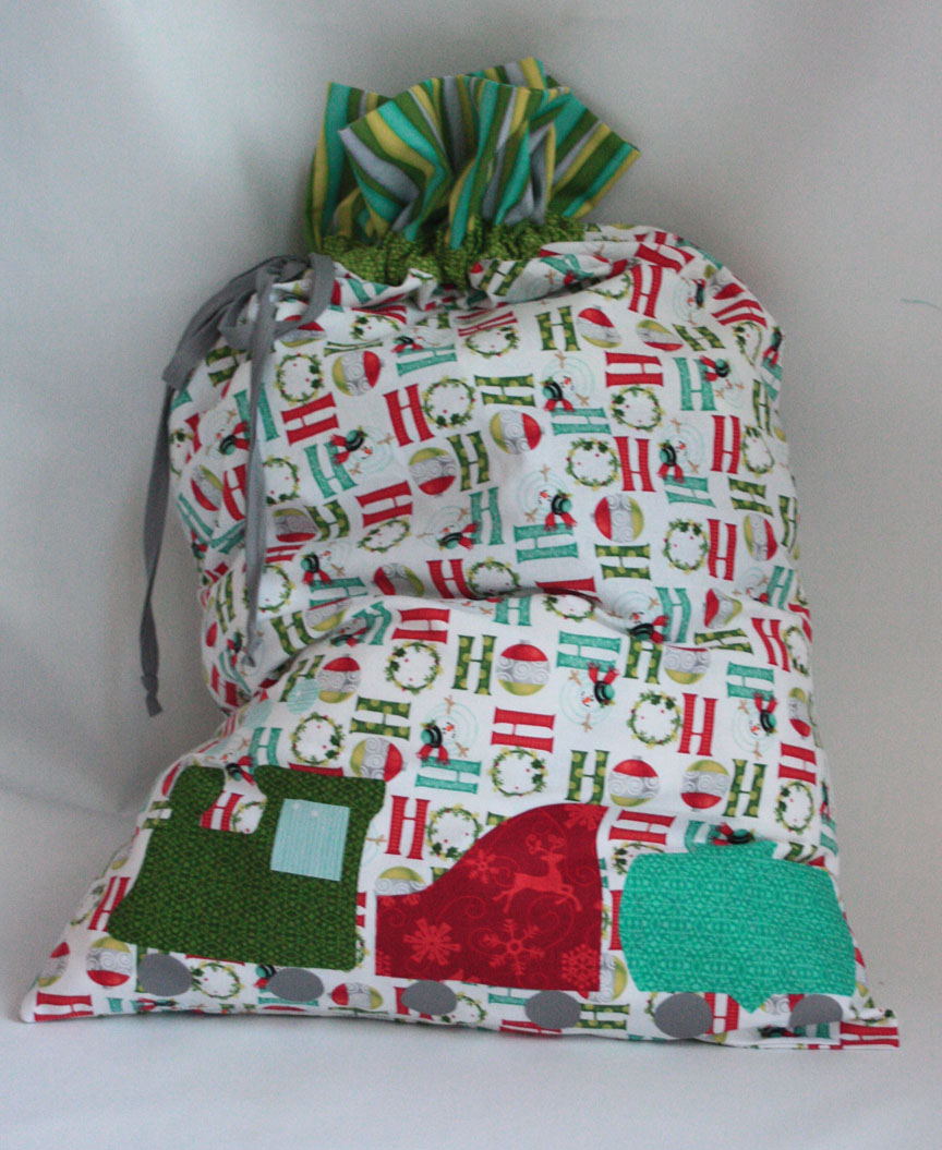 Sew in Love {with Fabric} Pillowcase to Drawstring Bag Tutorial