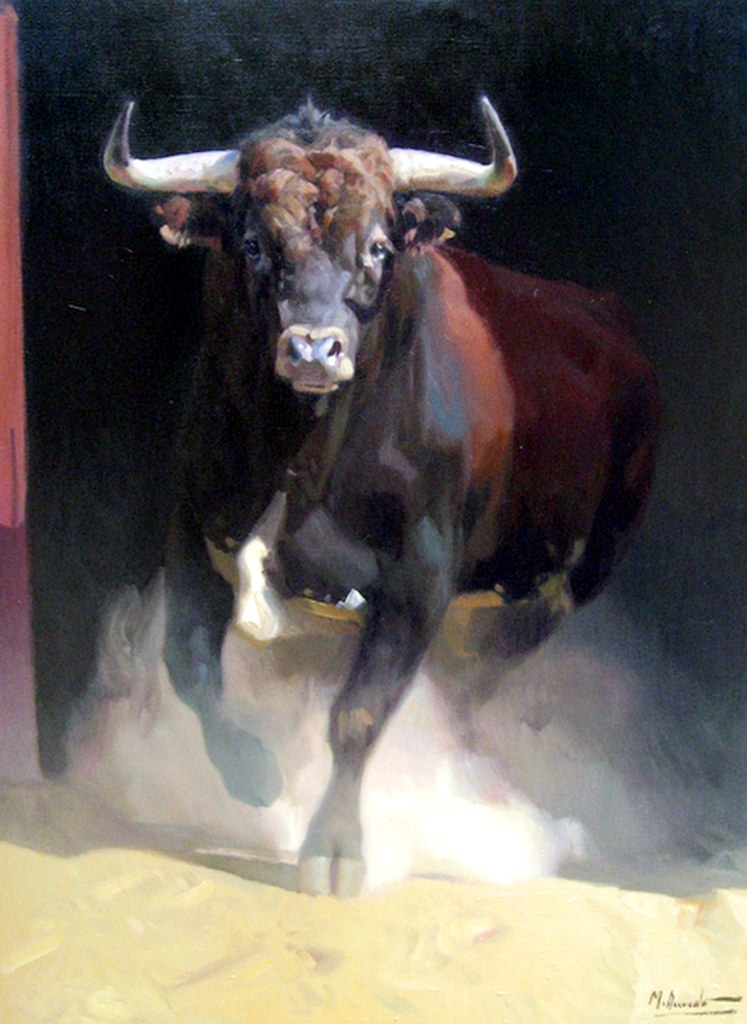 pinturas comerciales toros (8) Toros pintados, Toros y