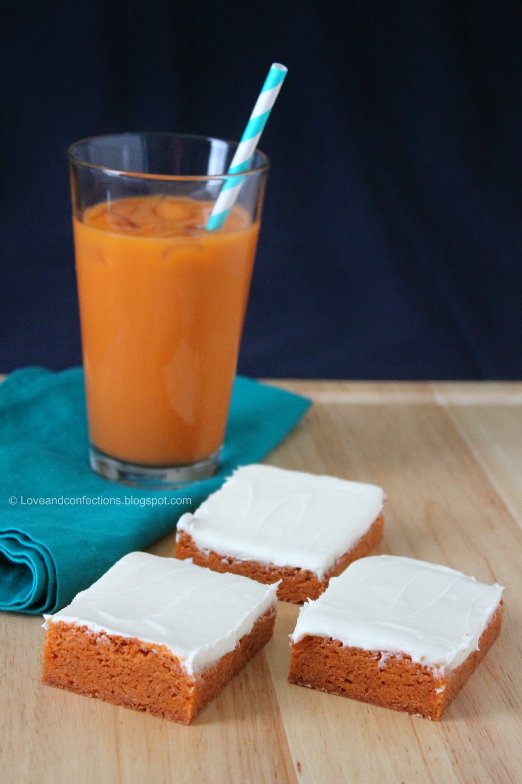 Love and Confections: Thai Tea Blondies with Sweetened Condensed Milk ...