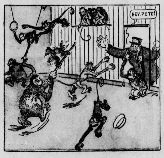 Early Sports and Pop Culture History Blog Charles Monk, Monkey