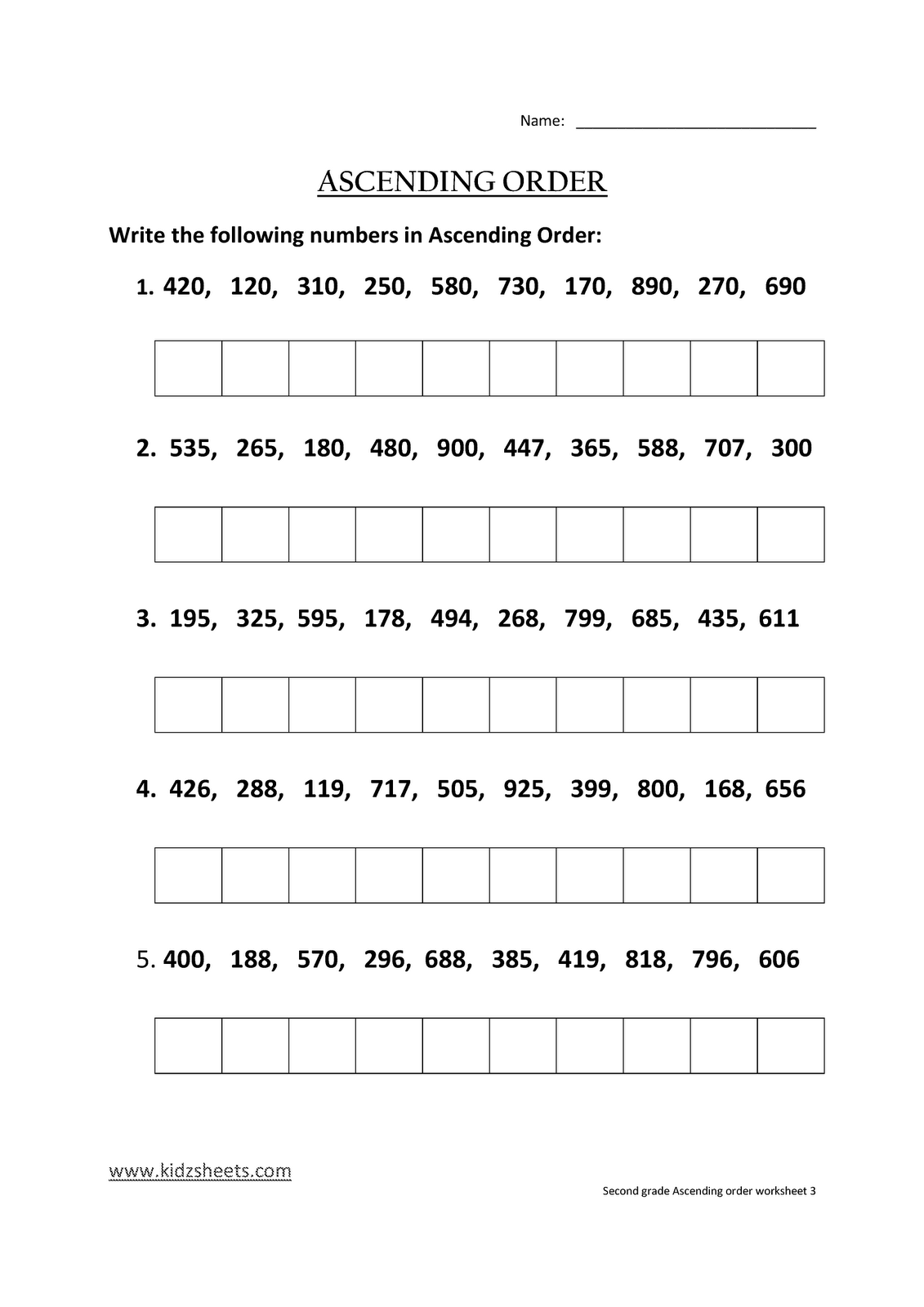 Free Math Worksheets And Printouts
