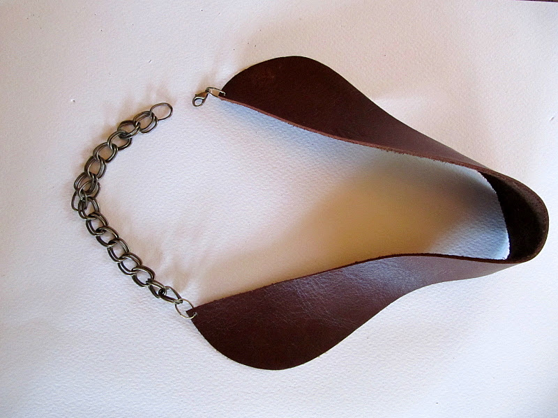 WobiSobi Leather, Collar Necklace DIY