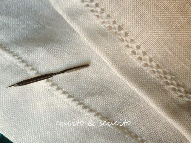 Cucito Scucito L Orlo A Giorno A Macchina