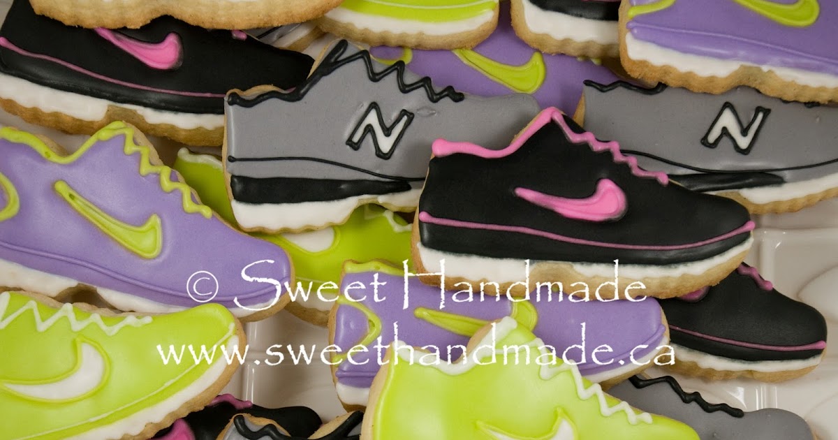 Sweet Handmade Cookies Running Shoe Cookies