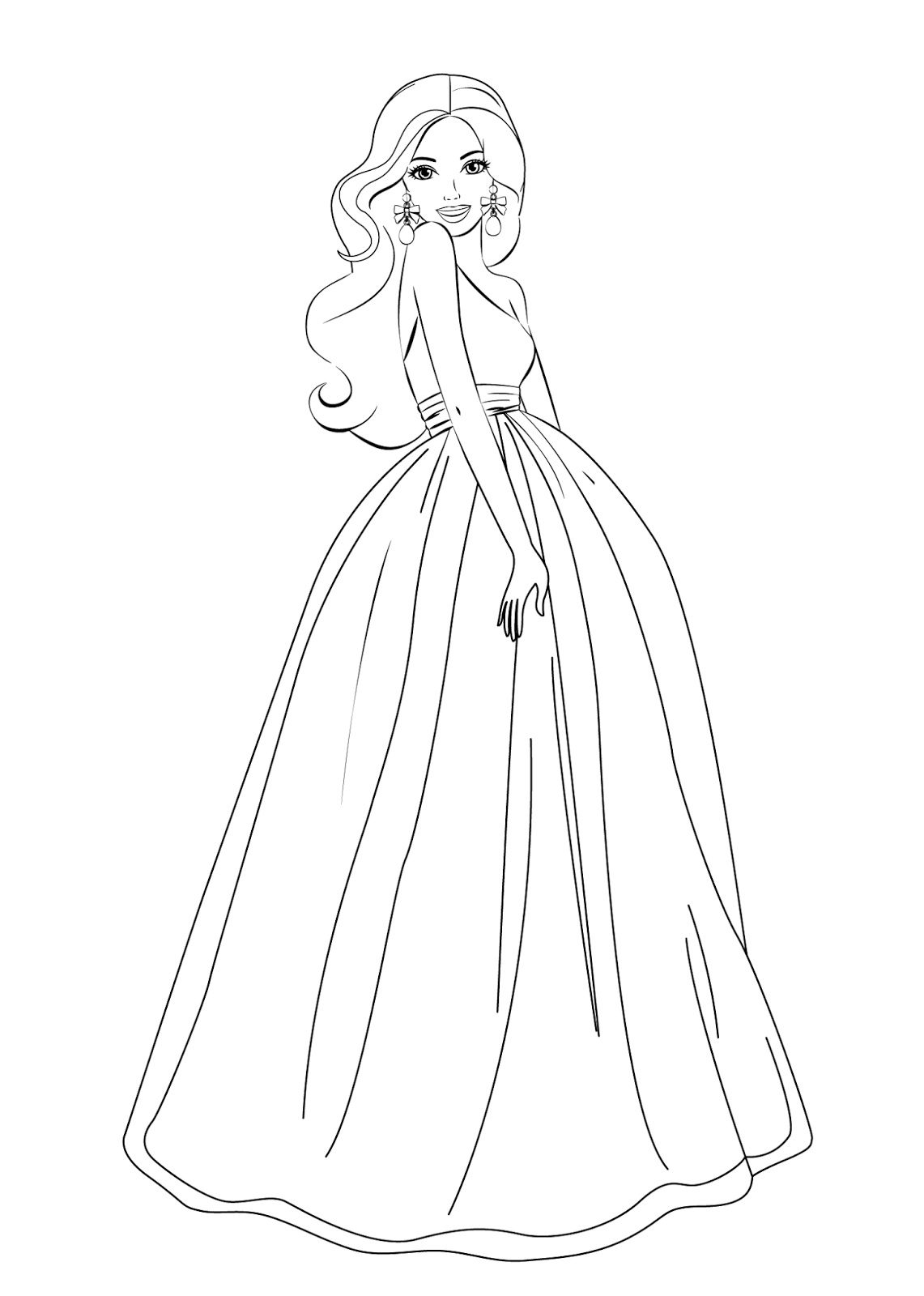 10 Mewarnai Gambar Barbie