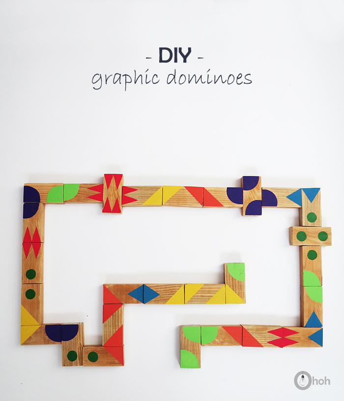 DIY graphic dominoes game for kids