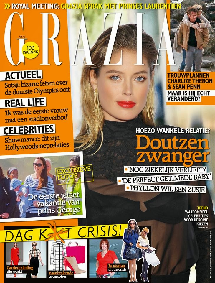 Doutzen Kroes Photos from Grazia Netherlands Magazine Cover March 2014