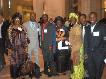 Avec des amis africains a Washington