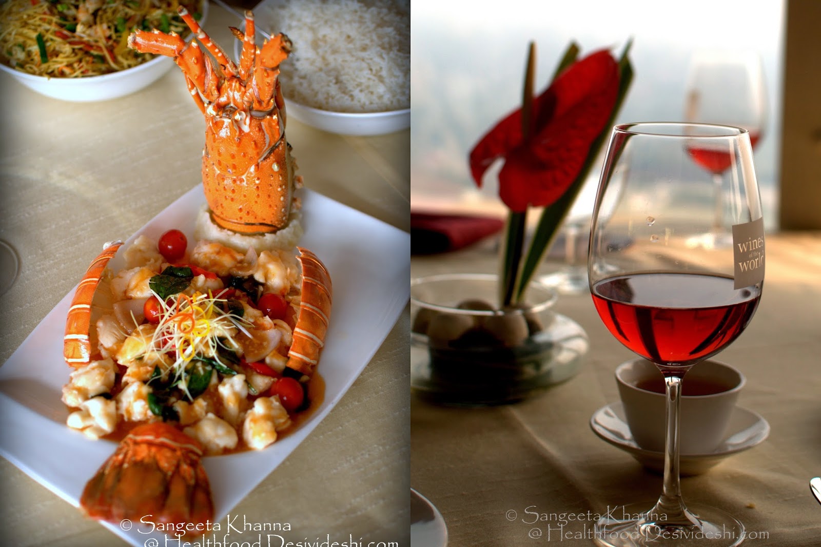 seafood promotion at the rooftop restaurant - Le Bevedere at Le Meridien and a recipe of king scallop in chilly bean sauce