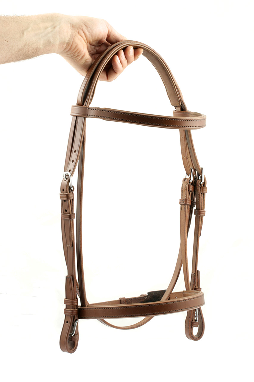 Sketches from the Saddlery Leather items made in Italy Padded bridle