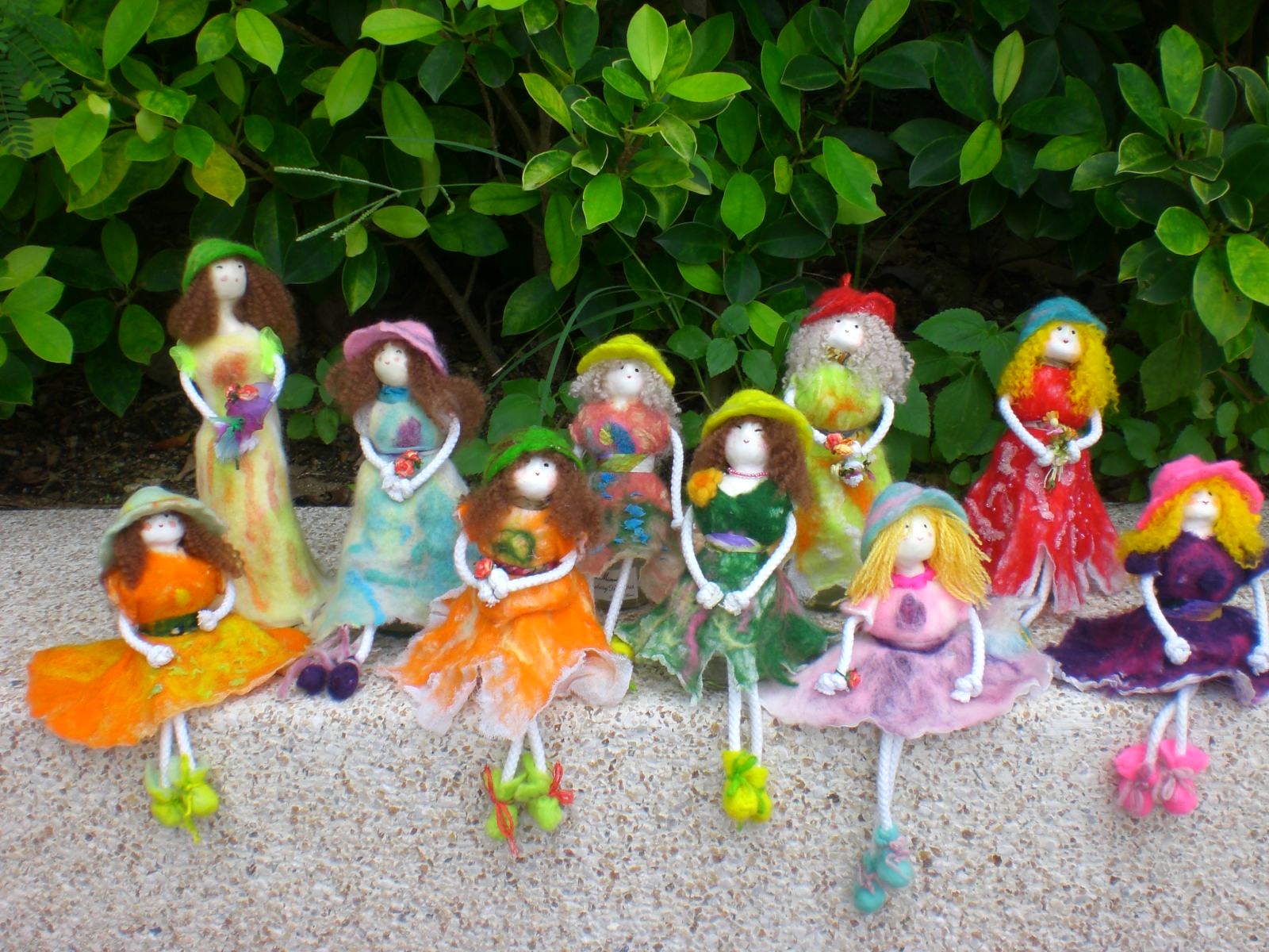 Terrie . smiling..... Nuno felt dolls show you around my place Stanley