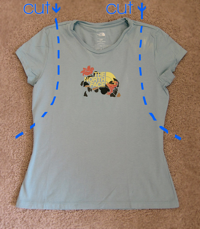 Be Linspired DIY Workout Tank with Old Tshirt