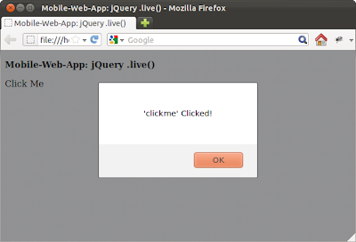 Handle event using .live() in jQuery Handle event using .live() in jQuery