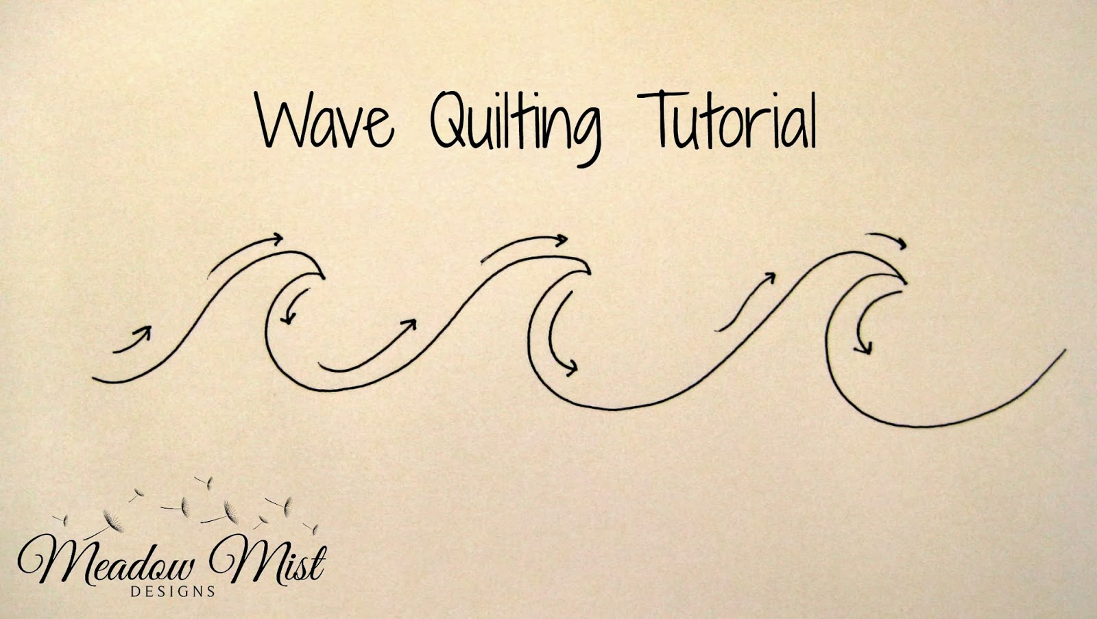 Wave Quilting Tutorial and February ALYOF Meadow Mist Designs