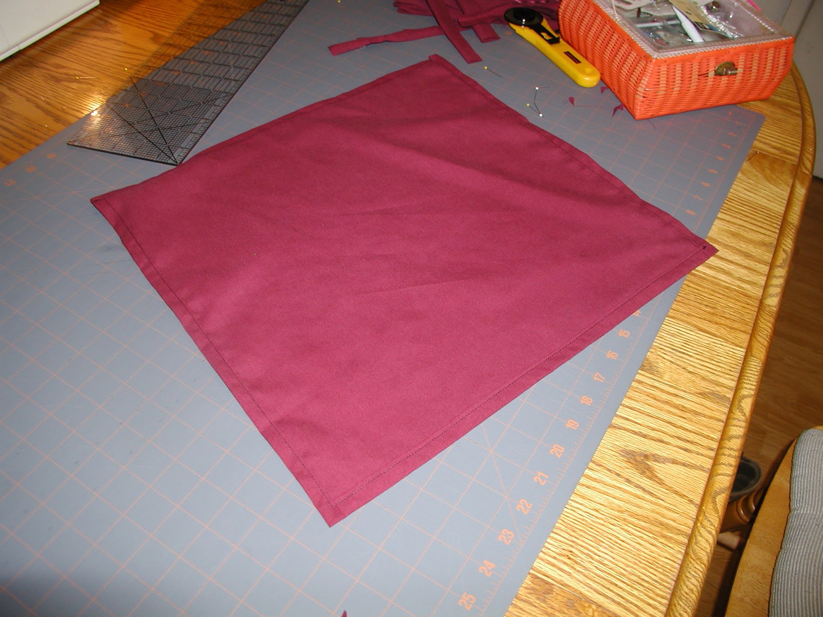 Tuesday Mornings Cloth Napkins from a Pillowcase