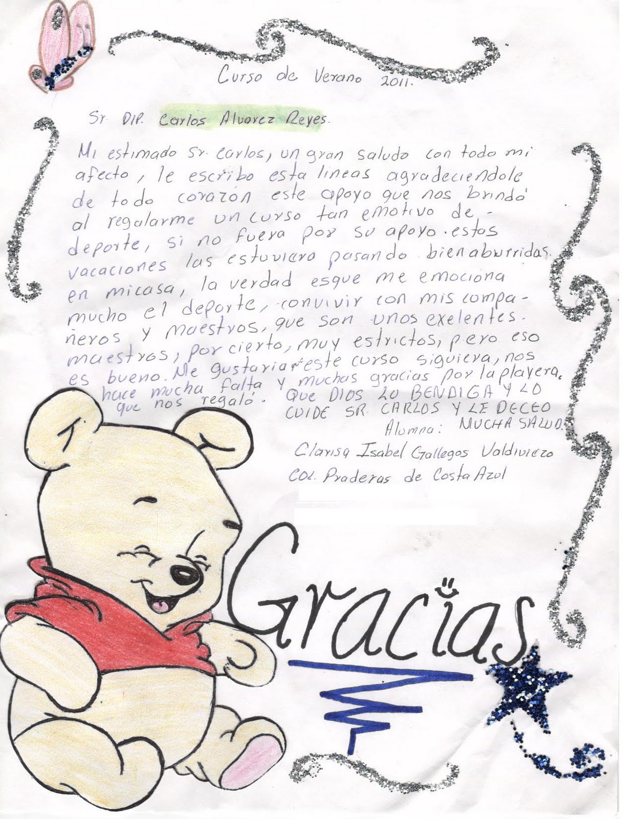 Carta De Agradecimiento Para Una Maestra Carta De Agradecimiento Para Una Maestra