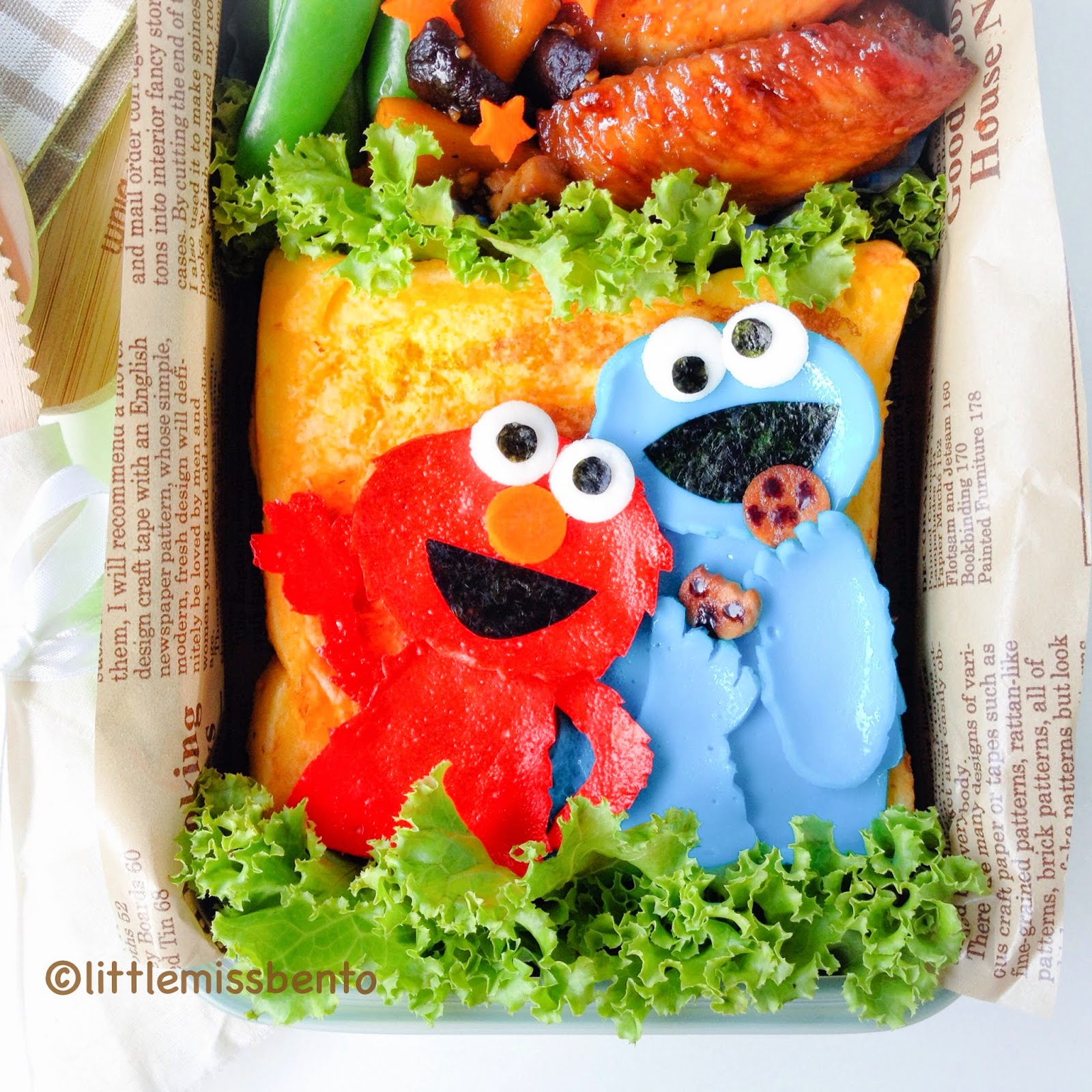 Sesame Street Bento セサミストリートのキャラ弁 Little Miss Bento